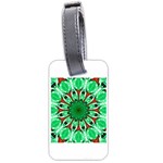 Green Eye Flower Luggage Tag (one side)