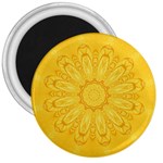 Gold Flower 3  Magnet