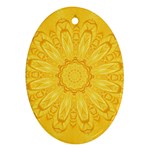 Gold Flower Ornament (Oval)