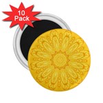 Gold Flower 2.25  Magnet (10 pack)