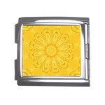 Gold Flower Mega Link Italian Charm (18mm)