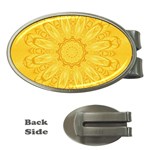 Gold Flower Money Clip (Oval)