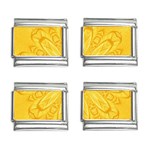 Gold Flower 9mm Italian Charm (4 pack)