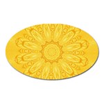 Gold Flower Magnet (Oval)