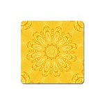 Gold Flower Magnet (Square)