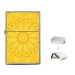 Gold Flower Flip Top Lighter