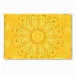 Gold Flower Postcard 4  x 6 