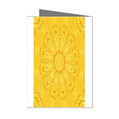 Gold Flower Mini Greeting Cards (Pkg of 8) from ArtsNow.com Left