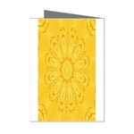 Gold Flower Mini Greeting Cards (Pkg of 8)