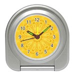 Gold Flower Travel Alarm Clock