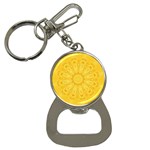 Gold Flower Bottle Opener Key Chain