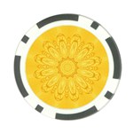 Gold Flower Poker Chip Card Guard