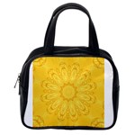 Gold Flower Classic Handbag (One Side)