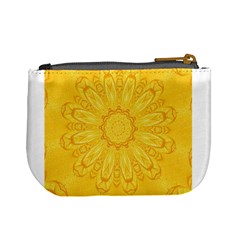 Gold Flower Mini Coin Purse from ArtsNow.com Back