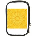 Gold Flower Compact Camera Leather Case