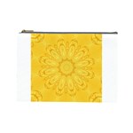 Gold Flower Cosmetic Bag (Large)