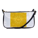 Gold Flower Shoulder Clutch Bag