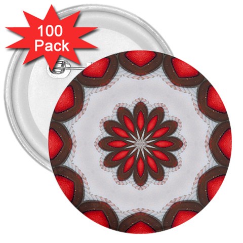 Chocolate Strawberries 3  Button (100 pack) from ArtsNow.com Front