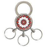 Chocolate Strawberries 3-Ring Key Chain