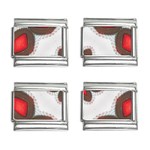 Chocolate Strawberries 9mm Italian Charm (4 pack)