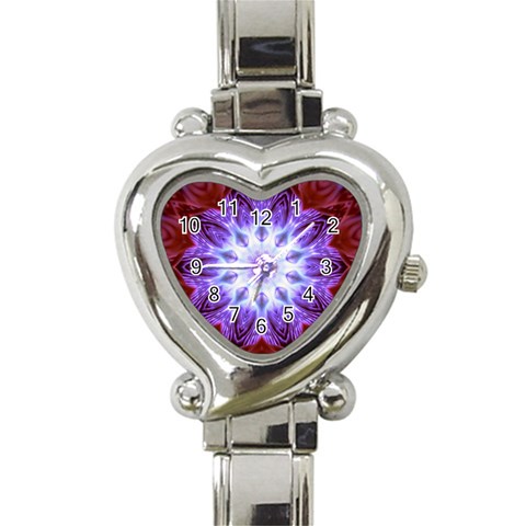 Fairy Light Heart Italian Charm Watch from ArtsNow.com Front