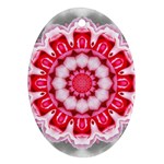 Red Roses Ornament (Oval)