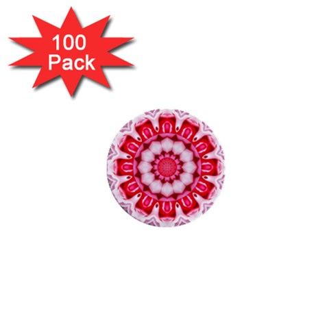 Red Roses 1  Mini Button (100 pack)  from ArtsNow.com Front