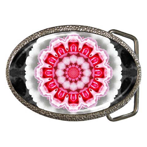 Red Roses Belt Buckle from ArtsNow.com Front