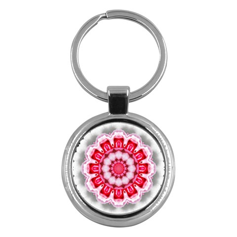 Red Roses Key Chain (Round) from ArtsNow.com Front