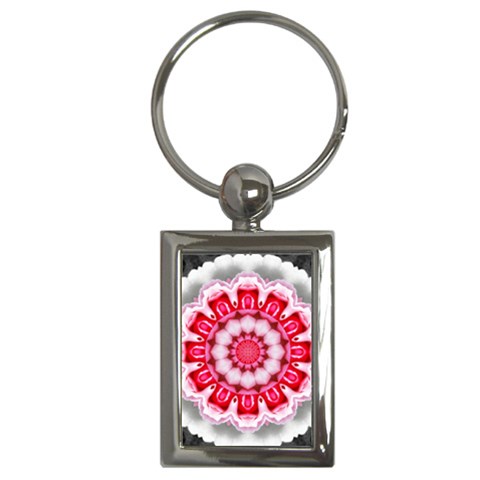 Red Roses Key Chain (Rectangle) from ArtsNow.com Front