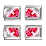 Red Roses 9mm Italian Charm (4 pack)