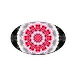 Red Roses Sticker Oval (100 pack)