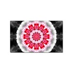 Red Roses Sticker Rectangular (10 pack)