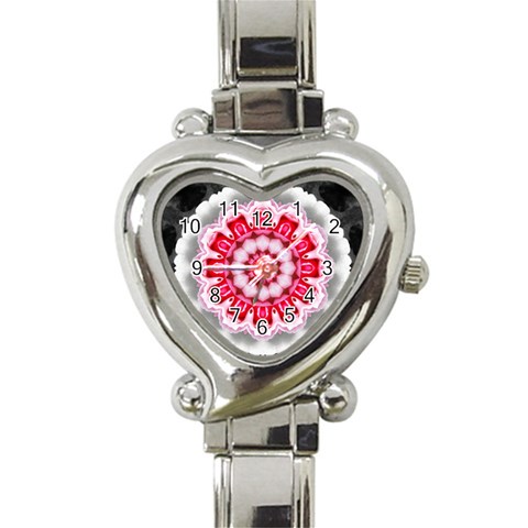 Red Roses Heart Italian Charm Watch from ArtsNow.com Front