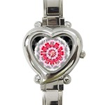 Red Roses Heart Italian Charm Watch