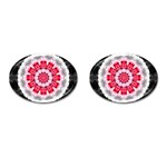 Red Roses Cufflinks (Oval)