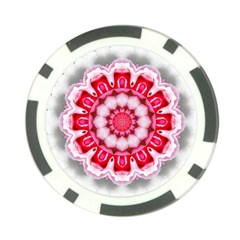 Red Roses Poker Chip Card Guard from ArtsNow.com Front