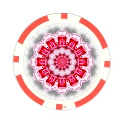 Red Roses Poker Chip Card Guard from ArtsNow.com Front