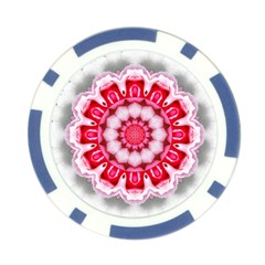 Red Roses Poker Chip Card Guard from ArtsNow.com Front