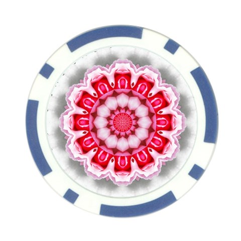 Red Roses Poker Chip Card Guard from ArtsNow.com Back