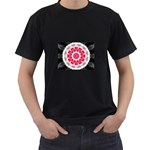 Red Roses Black T-Shirt