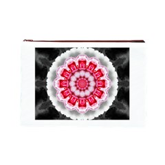 Red Roses Cosmetic Bag (Large) from ArtsNow.com Front