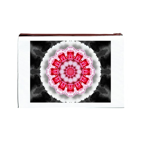 Red Roses Cosmetic Bag (Large) from ArtsNow.com Back