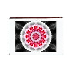 Red Roses Cosmetic Bag (Large) from ArtsNow.com Back