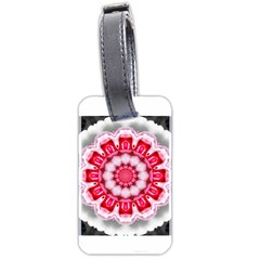 Red Roses Luggage Tag (two sides) from ArtsNow.com Front