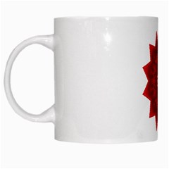 Red Star White Mug from ArtsNow.com Left