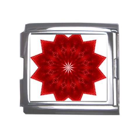 Red Star Mega Link Italian Charm (18mm) from ArtsNow.com Front