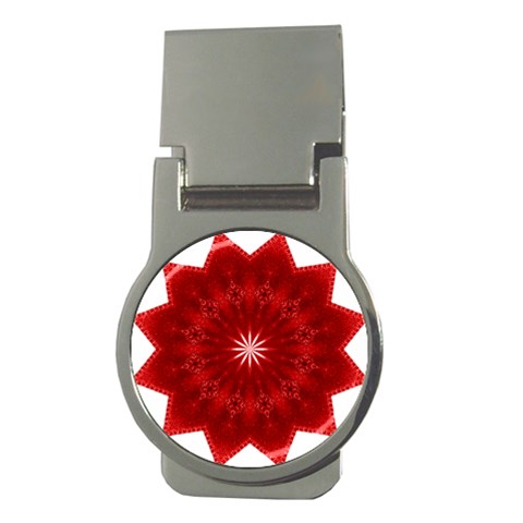 Red Star Money Clip (Round) from ArtsNow.com Front