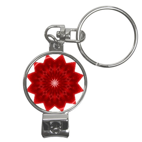 Red Star Nail Clippers Key Chain from ArtsNow.com Front