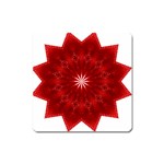 Red Star Magnet (Square)